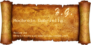 Hochrein Gabriella névjegykártya