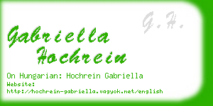 gabriella hochrein business card